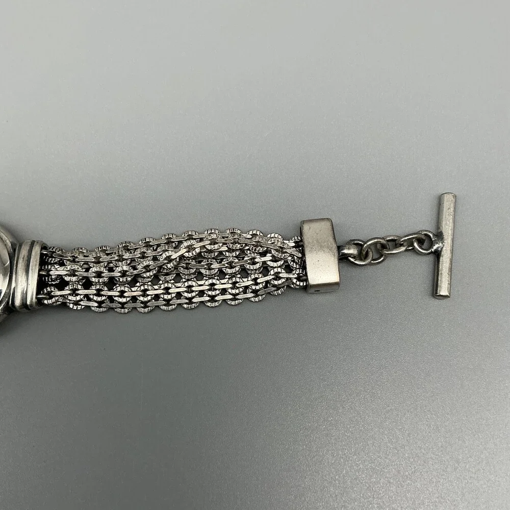 J. Jill Womens Watch 25mm MOP Dial Silver Tone Chain Bracelet New Battery 8